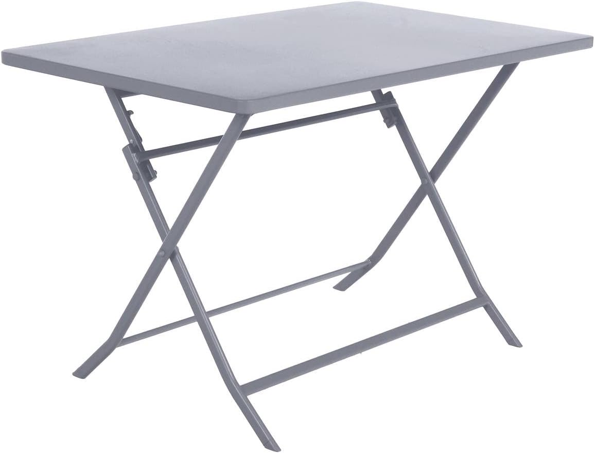 etezen - Greensboro - 4 places - table pliante acier antirouille, quartz