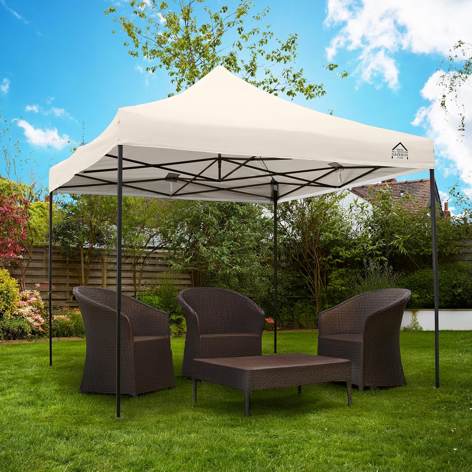 etezen - Tonnelle pliante série premium - 3x3m - étanche, parois latérales, accessoires, haute qualité