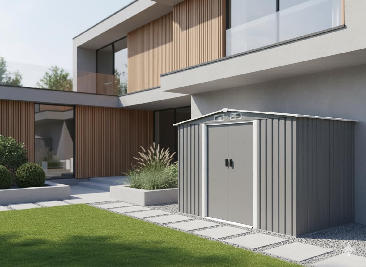 etezen - Jura - 6.66 m² - Abri métal robuste rangement jardin