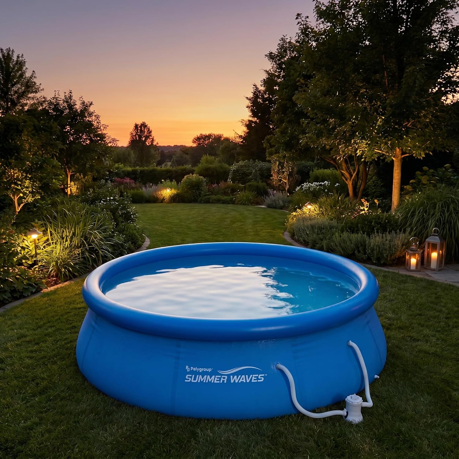 etezen Piscine de 366 x 91 cm, installation rapide, idéale pour la famille, avec pompe de filtration