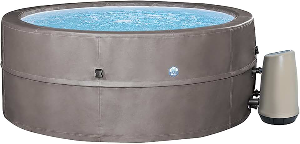 etezen - Spa - Vita Premium - SP-VIP160C - Gonflable - 6 Places (4 Adultes + 2 Enfants) - Bache De Protection - Réchauffeur - 1100 L - Couverture Simili-Cuir Premium