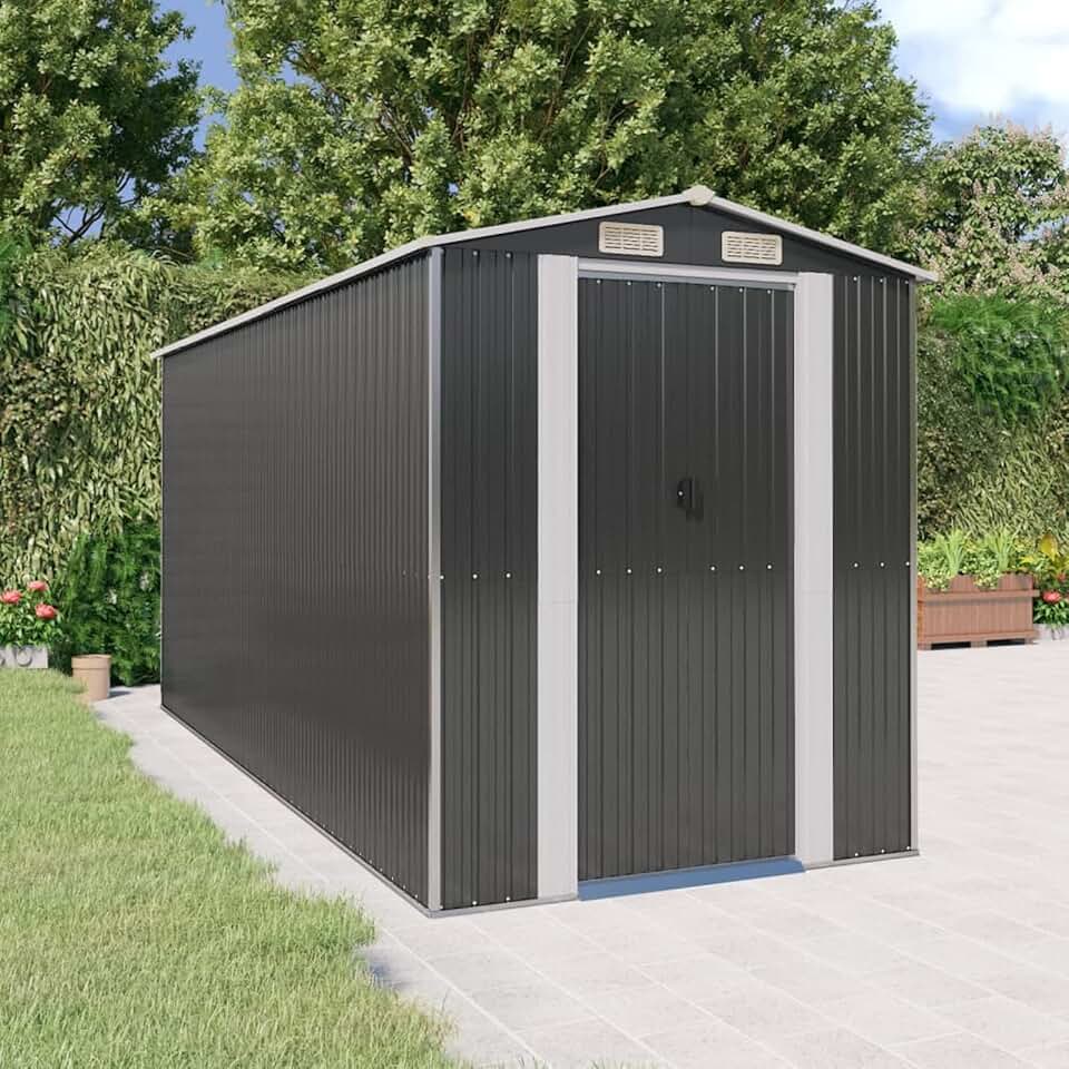 etezen - Abri de Jardin - 192x440x223 cm - acier galvanisé, rangement extérieur