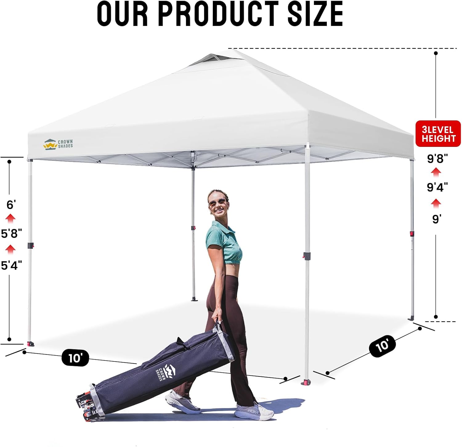 etezen - tonnelle pliante - 3x3 m - imperméable, UPF 50+, sacs de sable