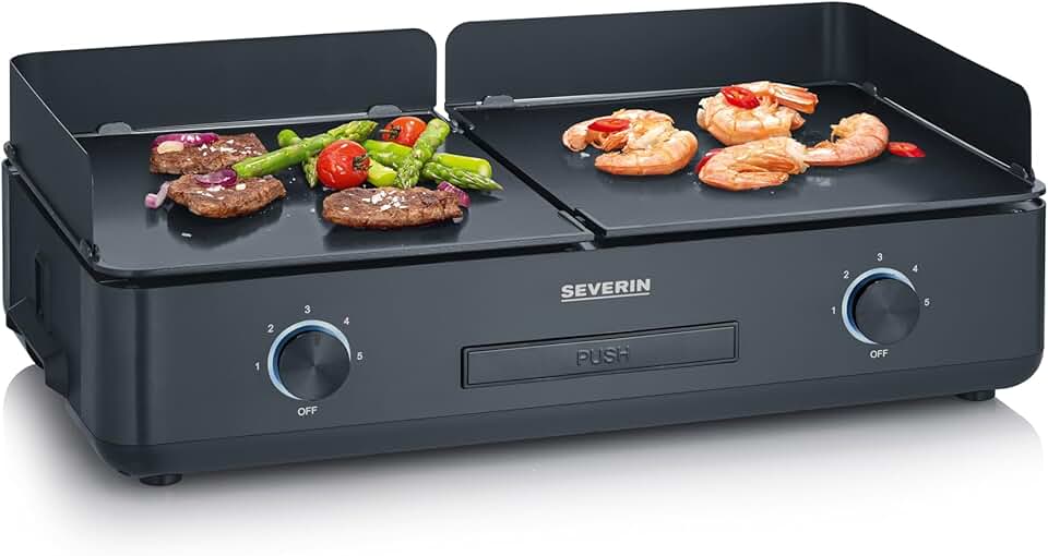 etezen - plancha électrique réglable 240°C, 2200W, surface céramique, PG 8569