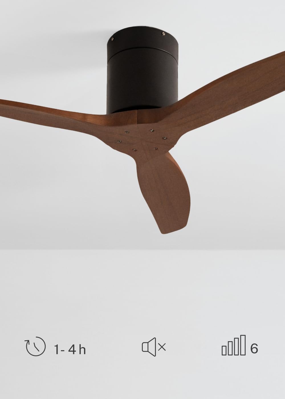 CREATE - Windcalm S - Ø112cm - ventilateur Wifi, télécommande, 6 vitesses, été/hiver