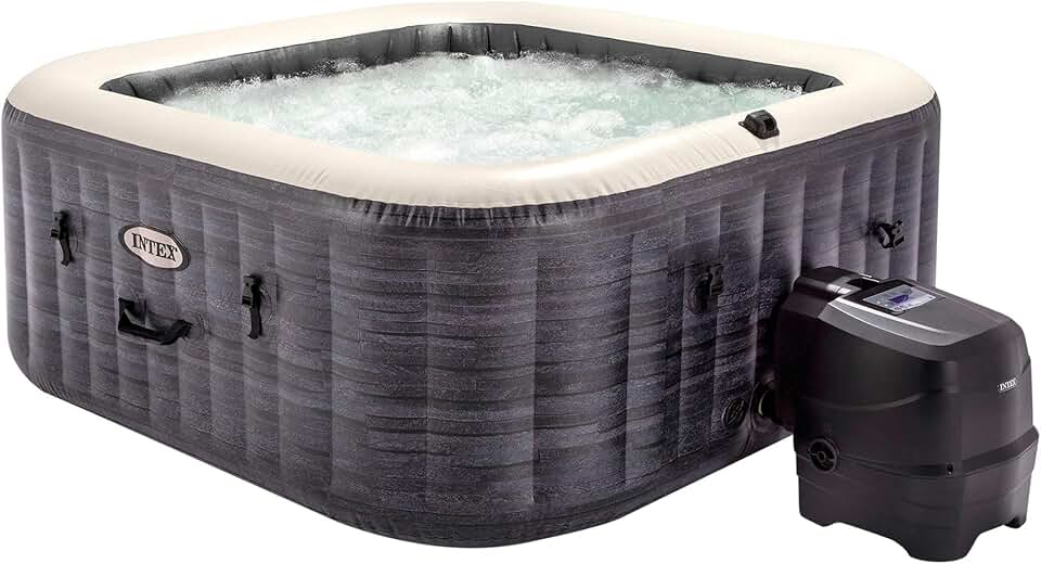 etezen - Greystone Deluxe - 175x175x71 cm - Spa 4 places, chauffage 2200W, bulles, chlorateur, filtre S2, 55093