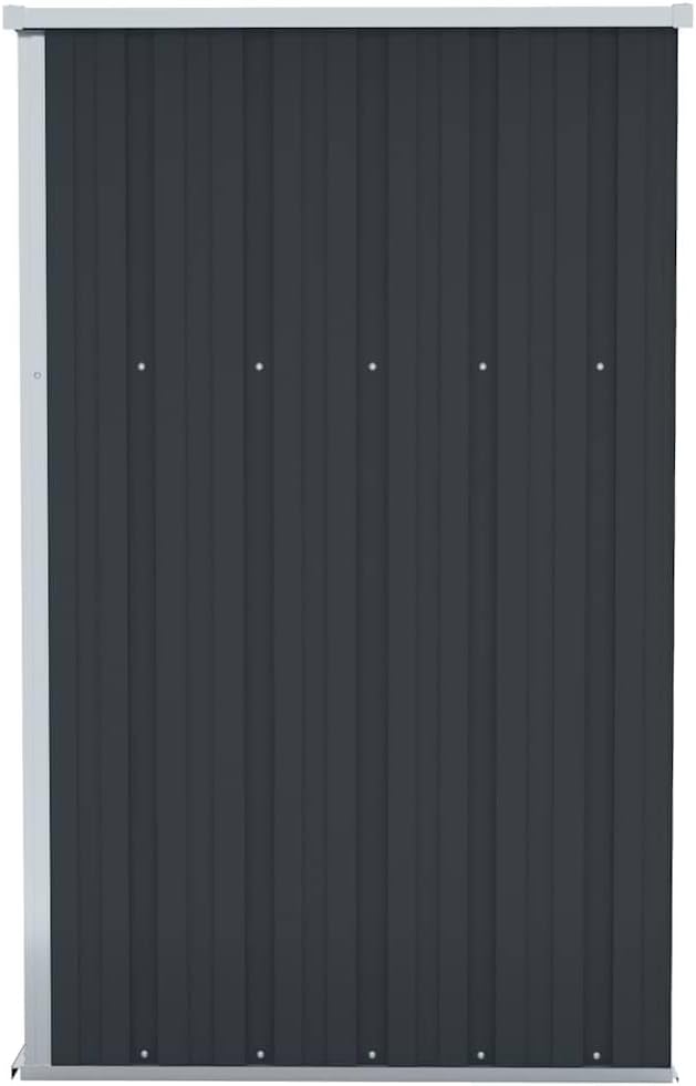 etezen Remise de Jardin Murale Anthracite 118x100x178 cm Acier,Structures extérieures, Cabanes & abris de Jardin,316219