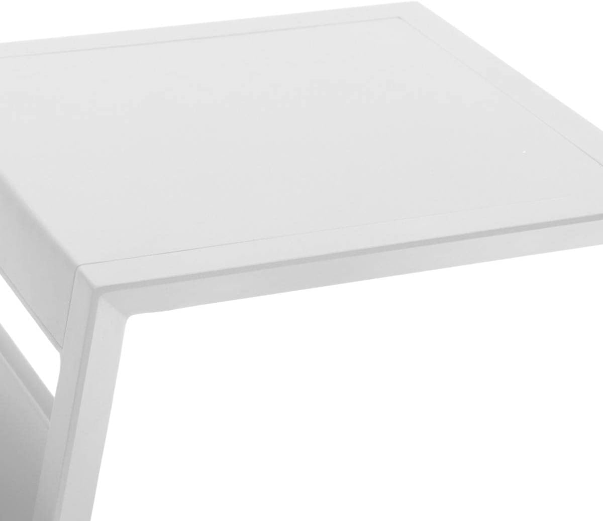 etezen - table d'appoint Allure - 50x50 cm - acier blanc