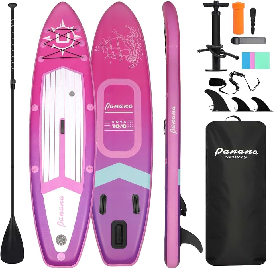 etezen - Stand Up Paddle gonflable - kit complet, ultra-léger, pont antidérapant, pagaie réglable