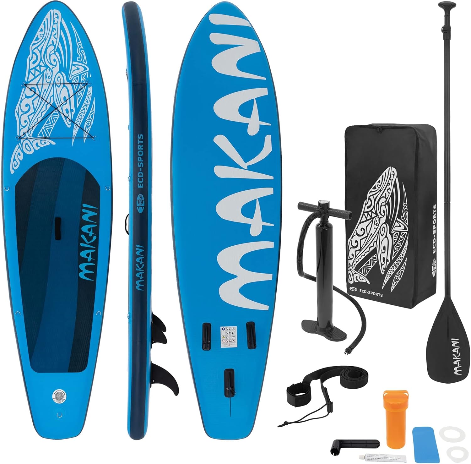 etezen - Stand Up Paddle gonflable - 305/308/320/380 cm - PVC, 120/150 kg, 10/15 cm