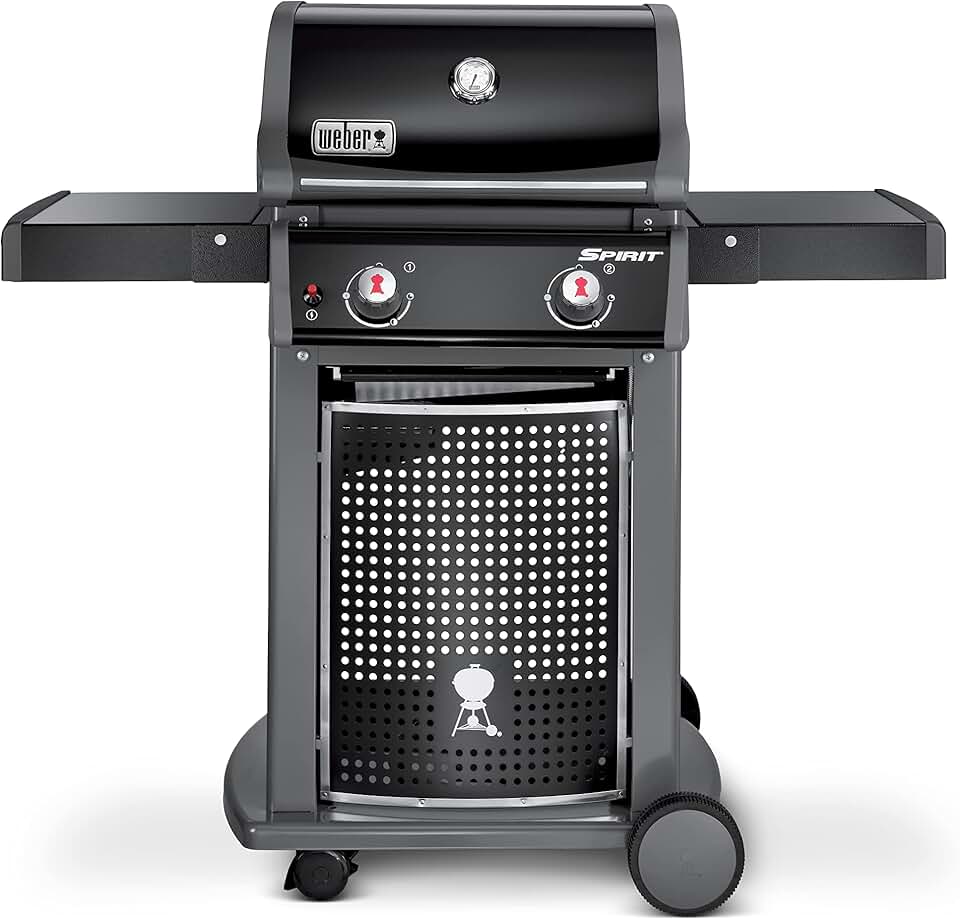 etezen - Spirit II (série E-310) - 60x46 cm - 3 brûleurs, grilles Gourmet, GS4, tablettes, noir/argent