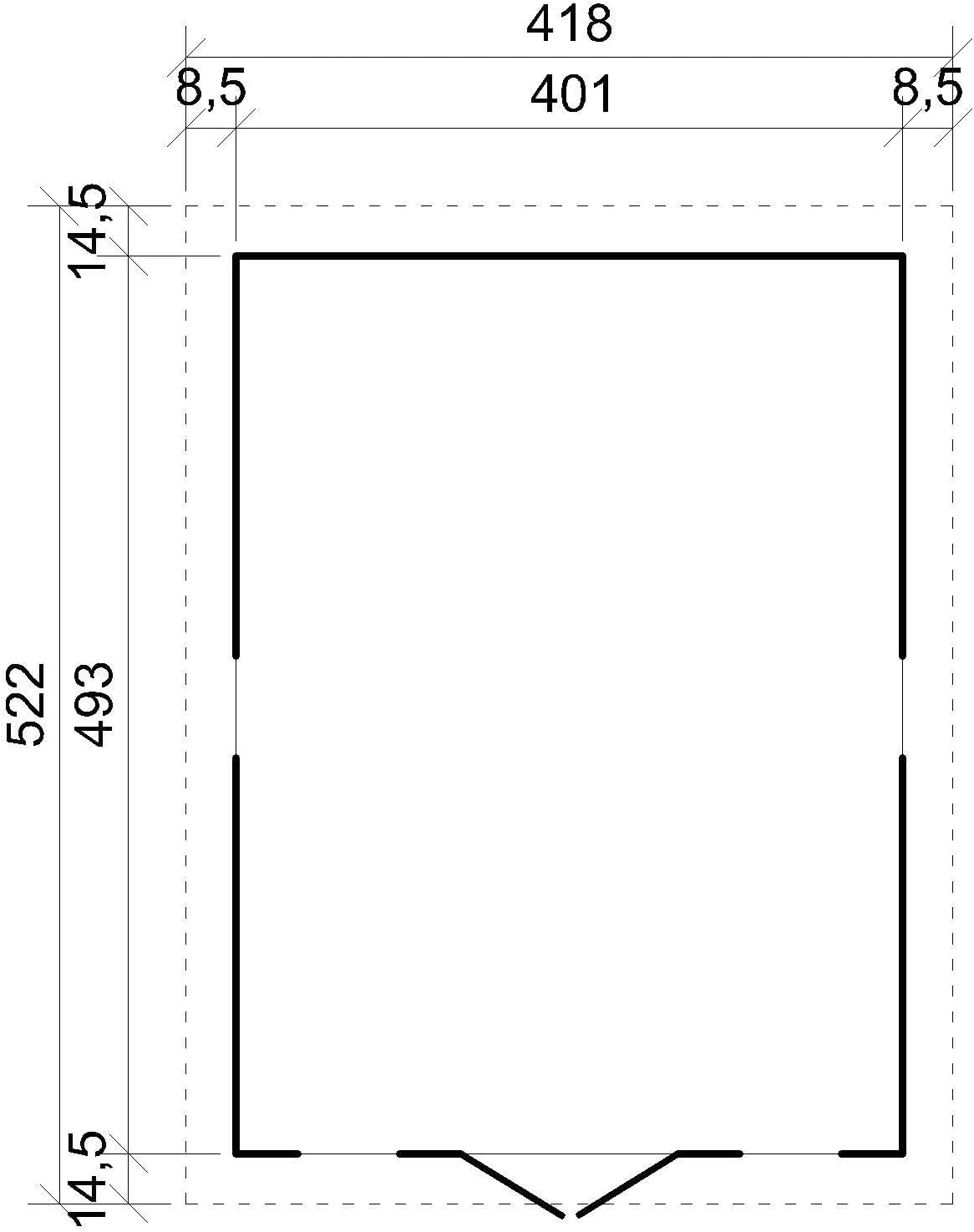 Abri de Jardin en Bois Exterieur avec Les PLANCHERS IMPRÉGNÉ- Maison de Jardin en Pin/épicéa-H246x418x522 cm/20 m²-Construction de Panneaux- Rangement pour vélos, Remise à Outils-etezen M333 +M333G