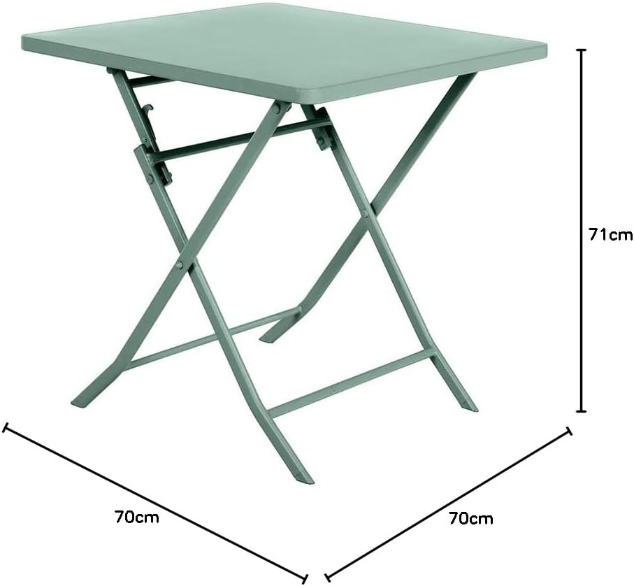 etezen - Greensboro - 2 places - acier antirouille, pliant, vert olive