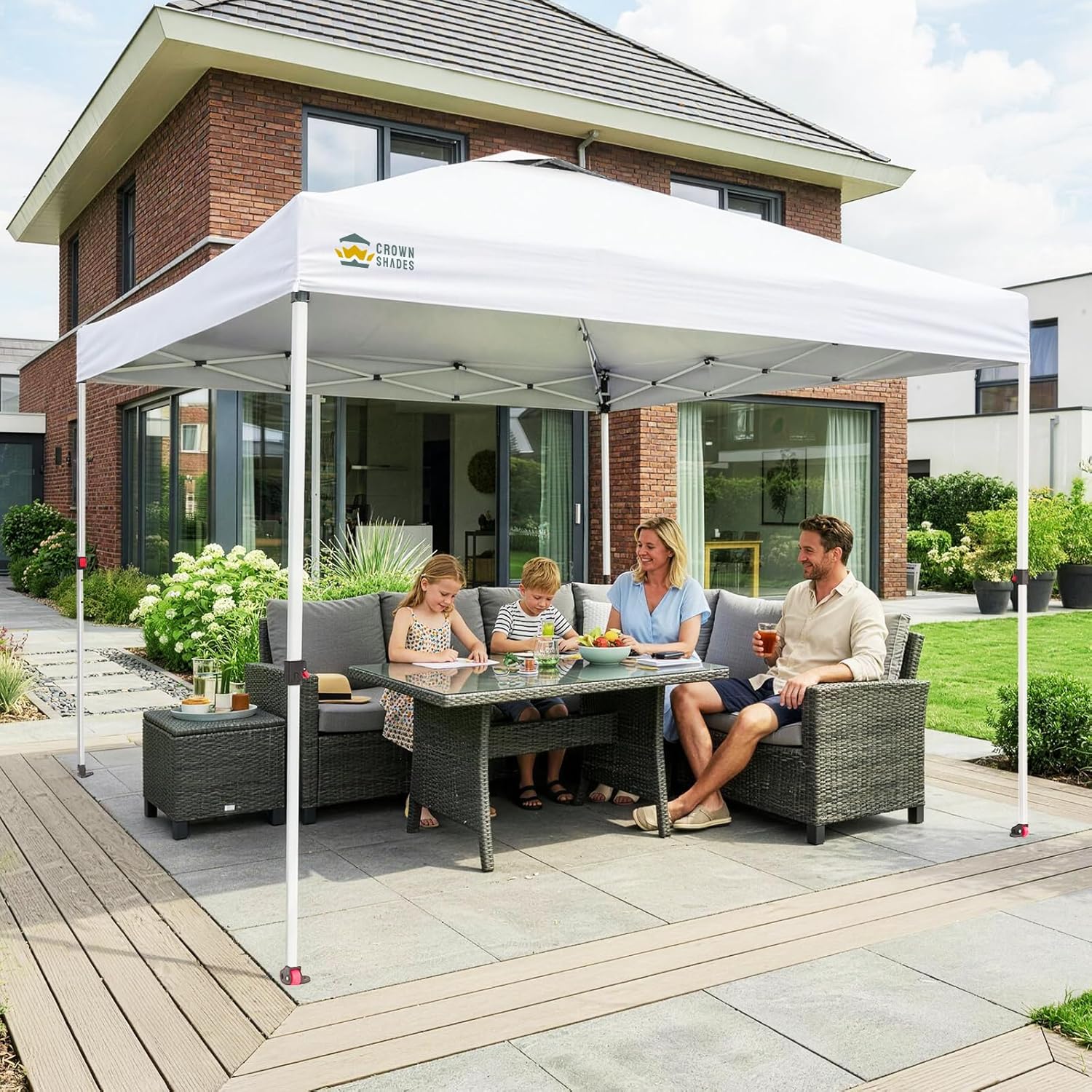 etezen - tonnelle pliante - 3x3 m - imperméable, UPF 50+, sacs de sable