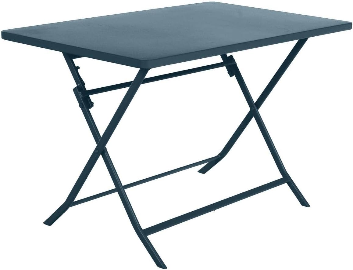 etezen - Greensboro - table de jardin pliante 4 places acier époxy antirouille