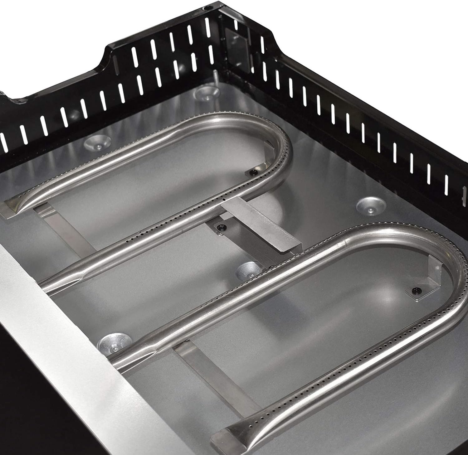 etezen - Plancha Finesta - 2 brûleurs fonte - capot, 8-10 pers.