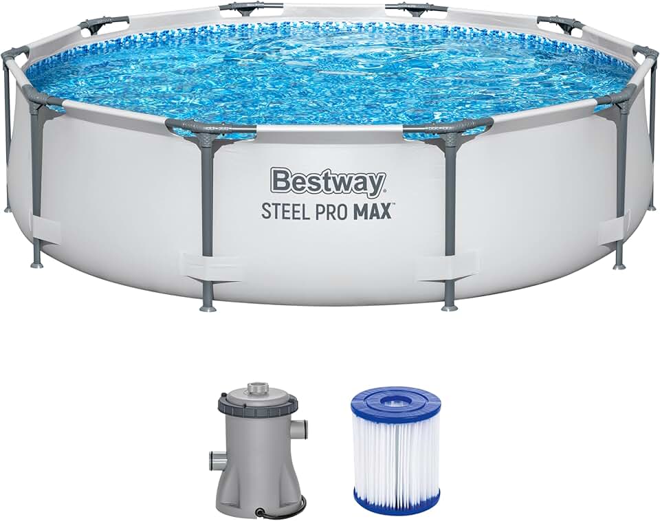 etezen - Steel Pro Max Frame - Ø305x76cm - piscine avec pompe à filtre