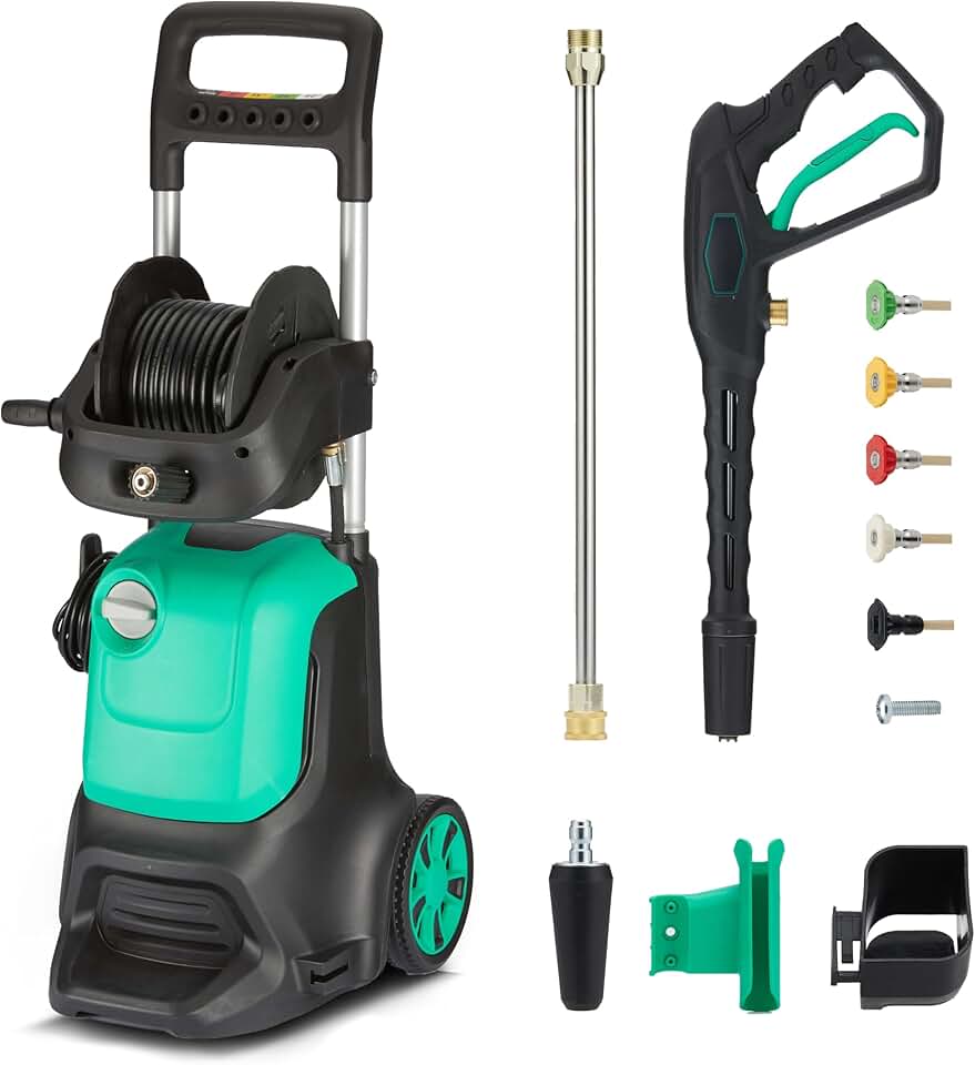 etezen Basics - Nettoyeur haute pression série 2200 W - 145 bar, 500 l/h, vert