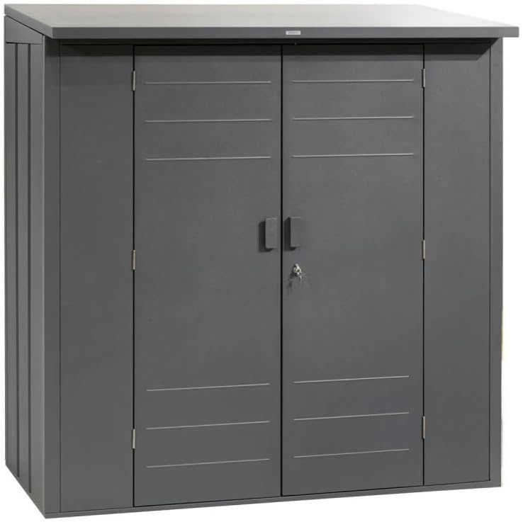etezen - Abri de Jardin Forgia 2,2m² - acier graphite robuste