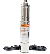etezen Pompe Submersible Aqua 40 750W Débit 1880L/H Hauteur Max 100M Câble 15M Ra...