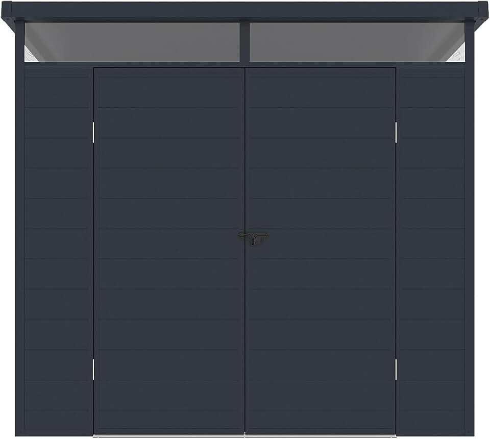 etezen - Abri de jardin MINARO - 4,57 m² - résine anthracite avec plancher