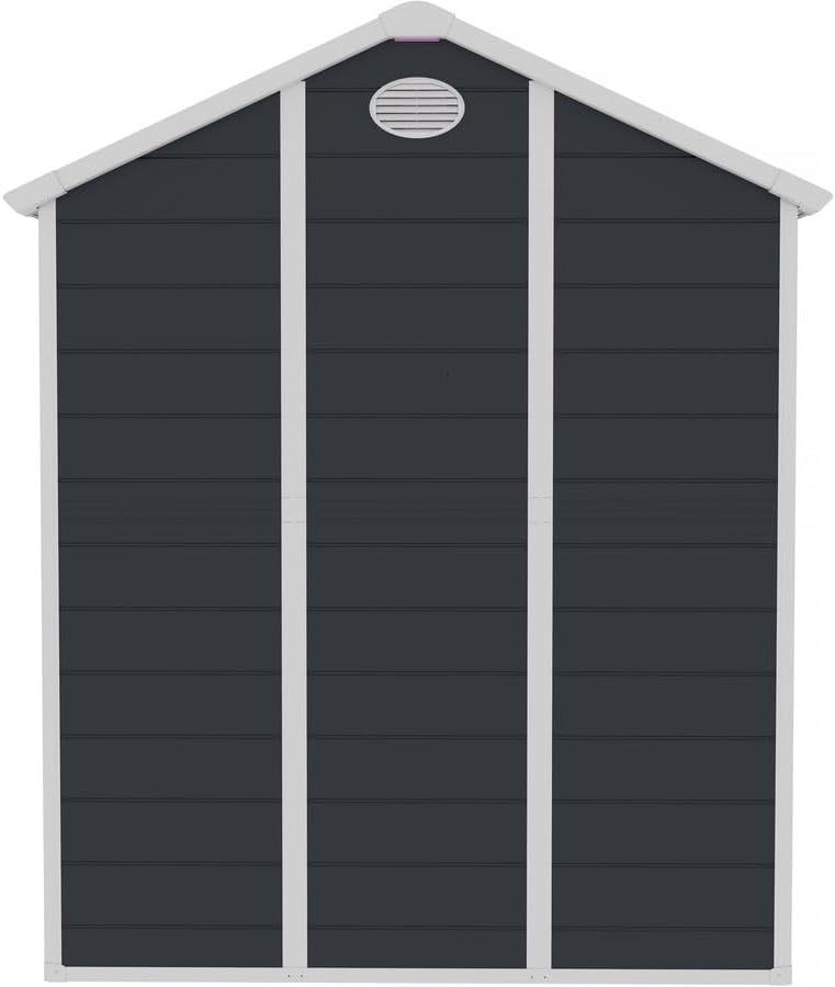 etezen - Abri de Jardin Résine Texas 5.23 m² Anthracite - Ancrages Intérieurs - Antirouille/Anti-UV
