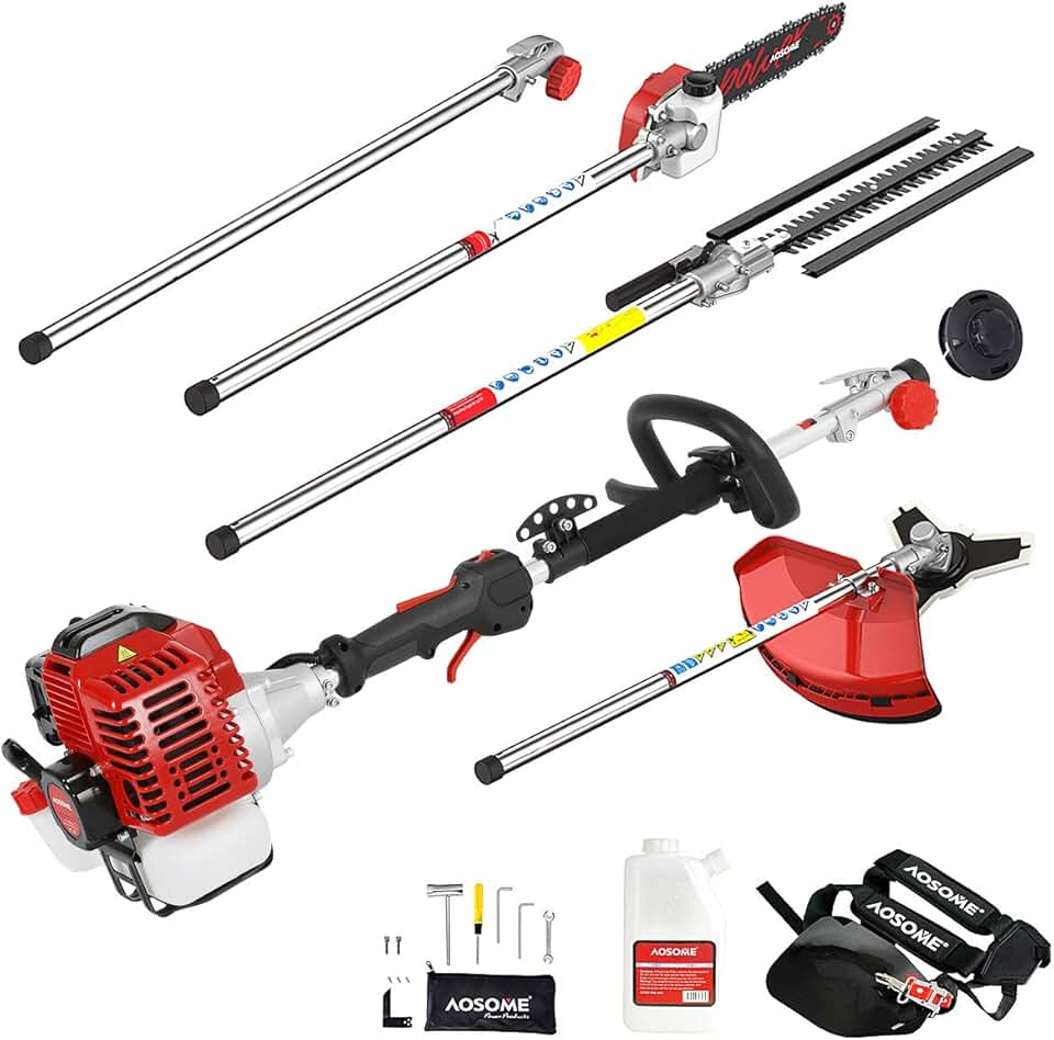 etezen - débroussailleuse multifonction 52cm³ 2.2kW, 5 en 1, moteur 3CV