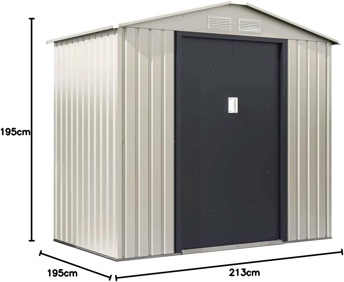 etezen - Nebraska - abri métal 4,07 m² - double porte