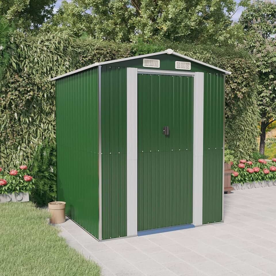 etezen Abri de Jardin Vert 192x191x223 cm Acier galvanisé,Abris de Jardin,Abri de Stockage pour Jardin,Abri d'outils de Jardin