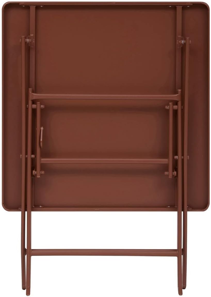 etezen - Greensboro - 2 places 70x70cm - table pliante acier acajou