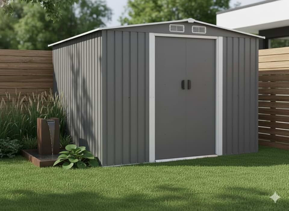 etezen - Jura - 6.66 m² - Abri métal robuste rangement jardin