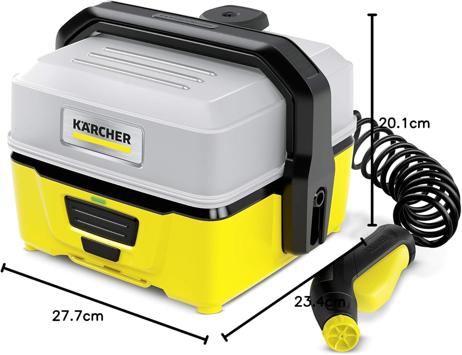 etezen - OC 3 - 2,2 kg - basse pression, batterie Lithium-Ion, 4 L, tuyau 2,8 m