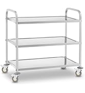 etezen Chariot de service avec roulettes, 3 plateaux RCSW 3 (101 x 55 x 96,5 cm, capacité de charge 480 kg...