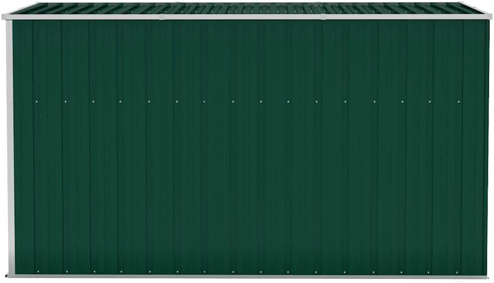 etezen Abri de Jardin Mural Vert 118x288x178 cm Acier galvanisé,Structures extérieures, Cabanes & abris de Jardin,316225