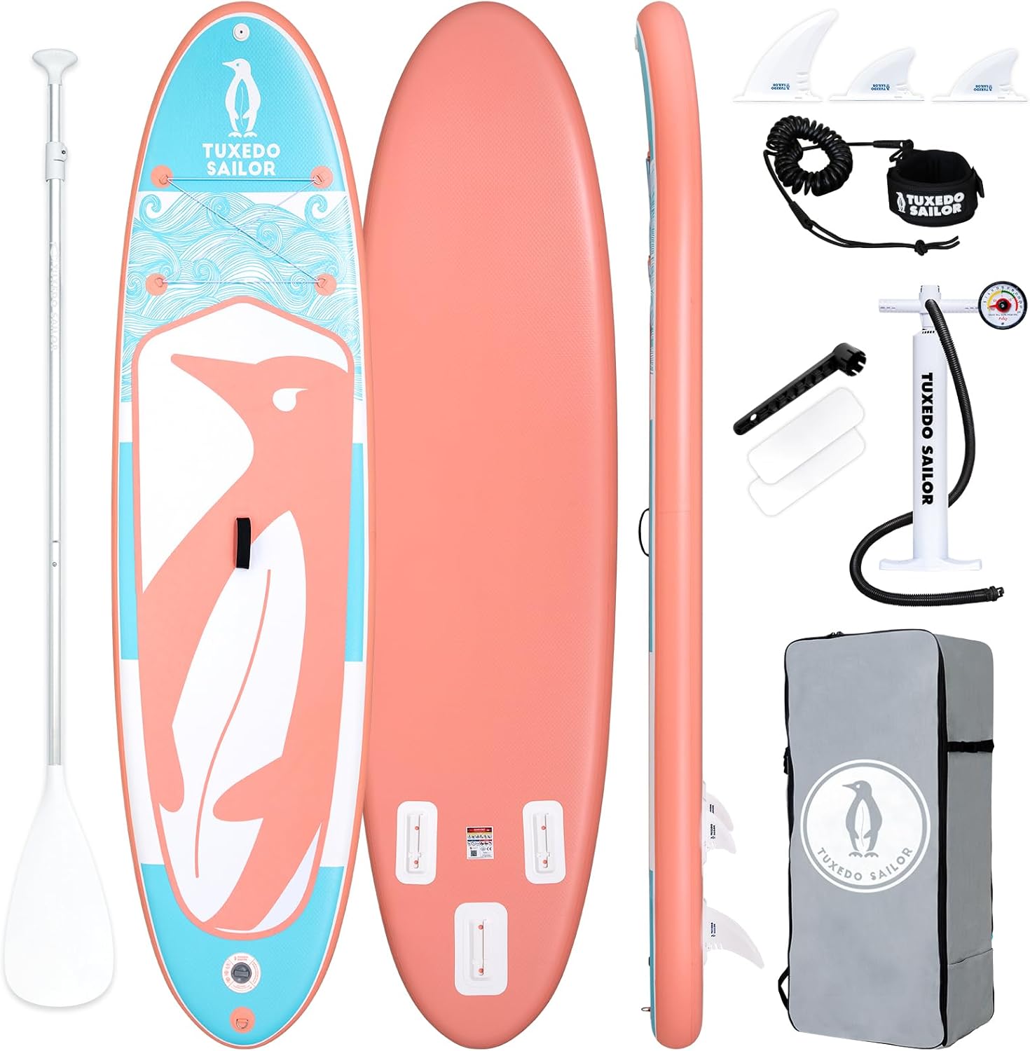 etezen - Paddle Gonflable Adulte - SUP 320 cm - avec accessoires complets