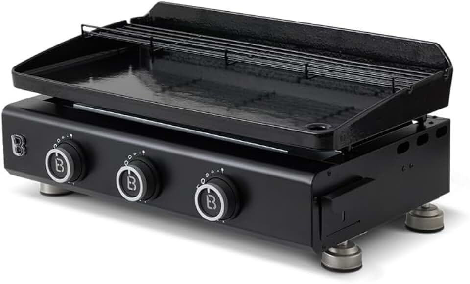 etezen - Plancha Silvia EVO - 67x34 cm - 3 feux, grille, 7,95kW