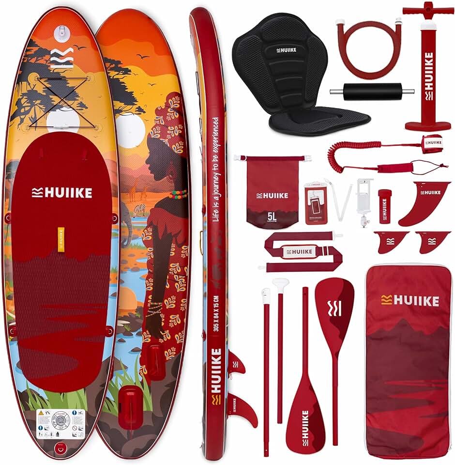 etezen - Paddle gonflable adulte, 305x84x15cm, accessoires inclus, 130kg