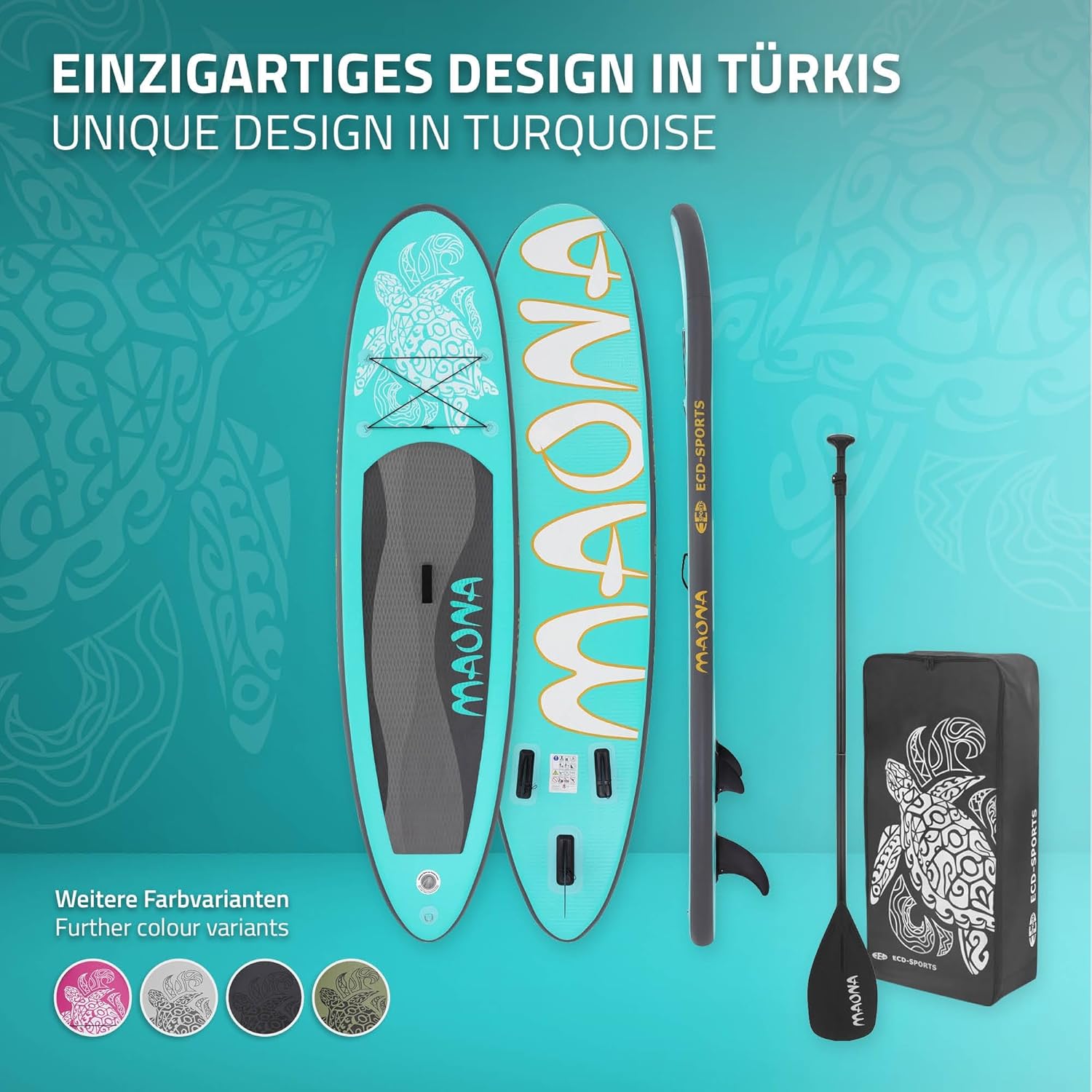 etezen - Stand Up Paddle Gonflable - 305/308/320/380 cm - PVC 120/150 kg 10/15 cm