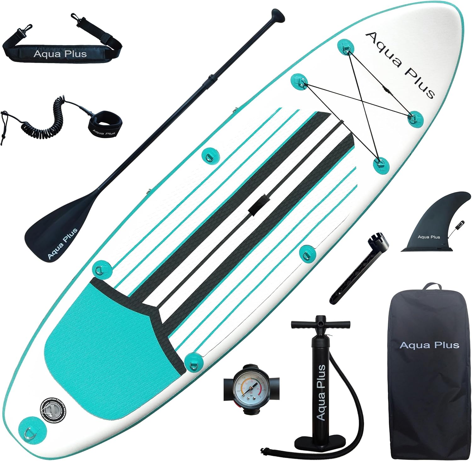 etezen - SUP Gonflable 15cm - planche à pagaie, set complet