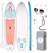 etezen Paddle Gonflable Adulte, Planche de Stand Up Paddle Gonflable Sup Paddle Board Gonf...