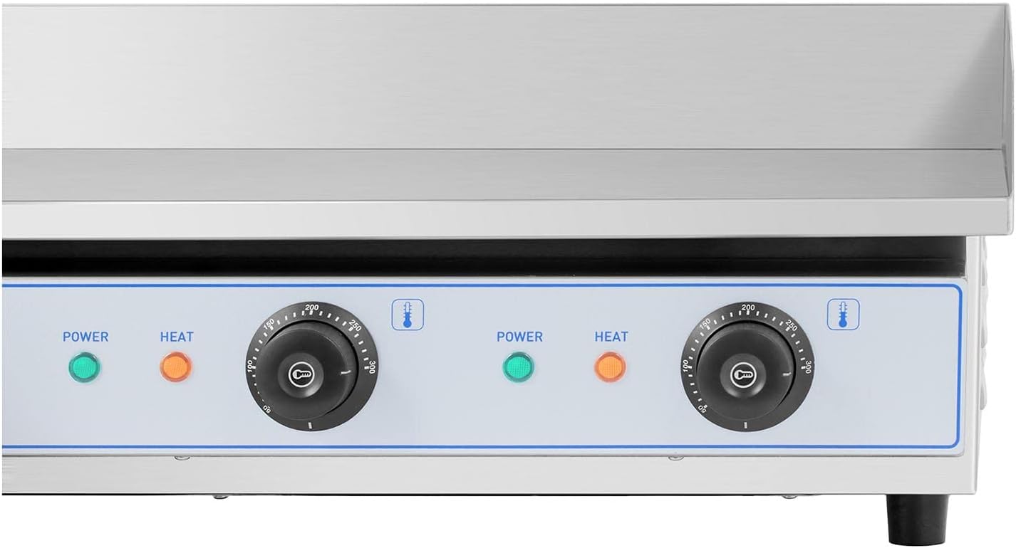 etezen - Plancha Électrique Double - 73x40cm - 2x2200W INOX Restaurant