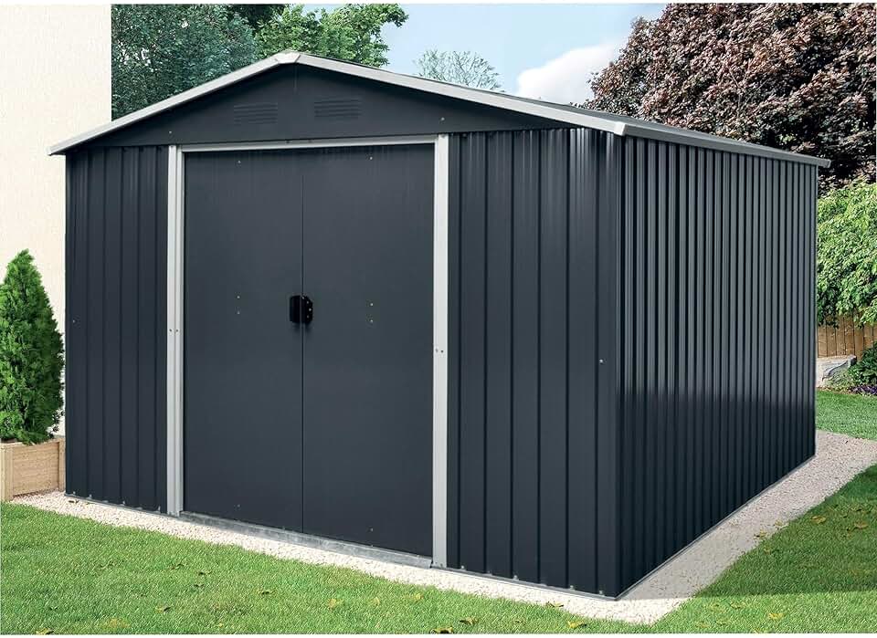 etezen Abri Jardin métal 10,4m2 3,24 x 3,22 x h2,05m
