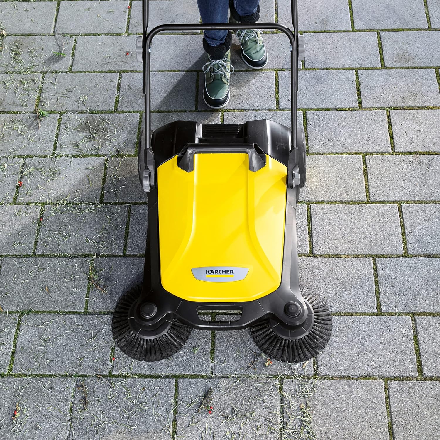 etezen - S 4 balai mécanique, 68cm, capacité 20L, noir/jaune - 1.766-360.0