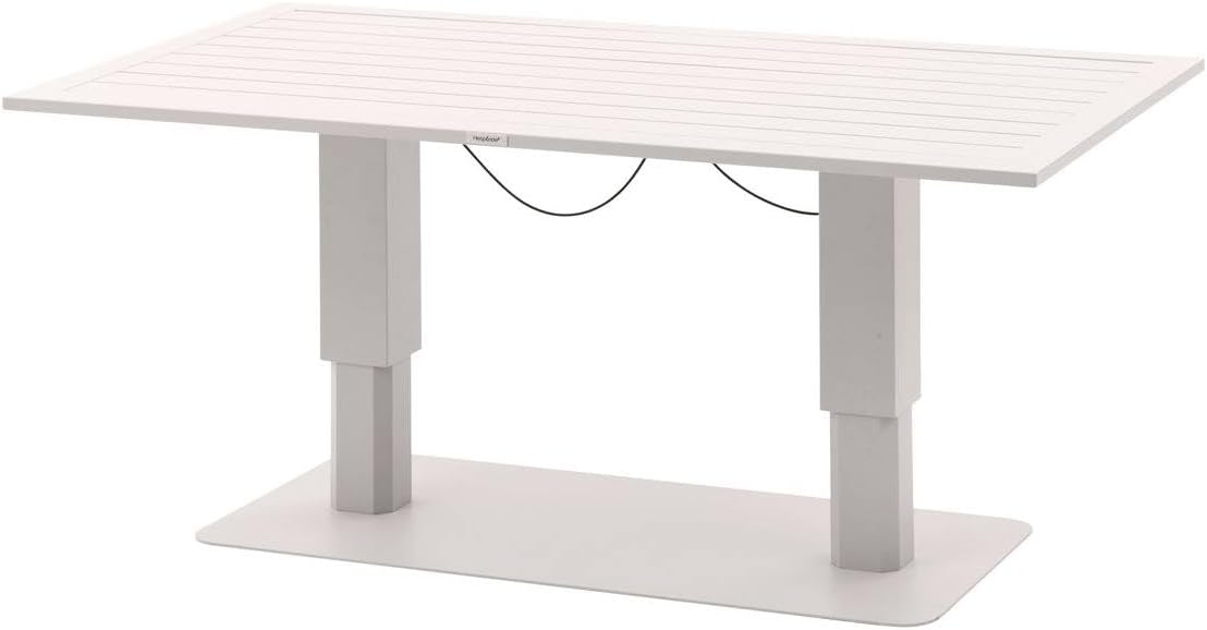 etezen - Salimia - 150x80 cm - table jardin relevable, alu, 6-8 pers