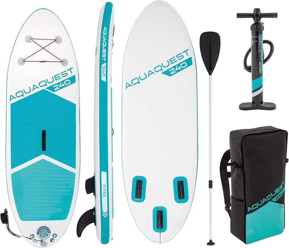 etezen - Aqua Quest 240 - 240 cm - kayak gonflable, 2 places, 68241NP