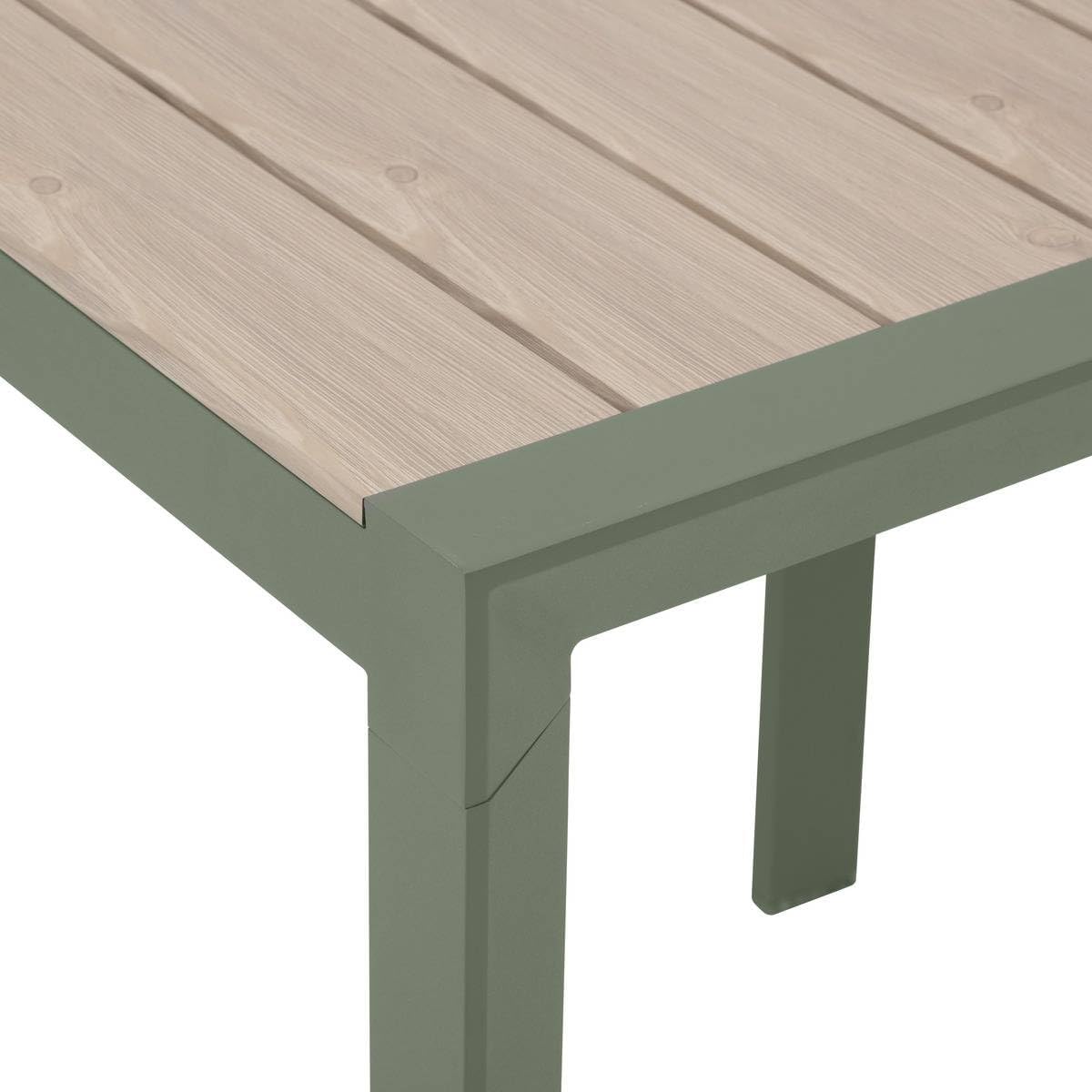 etezen - Evasion 2 places - aluminium, effet bois, Lin/Vert Laurier