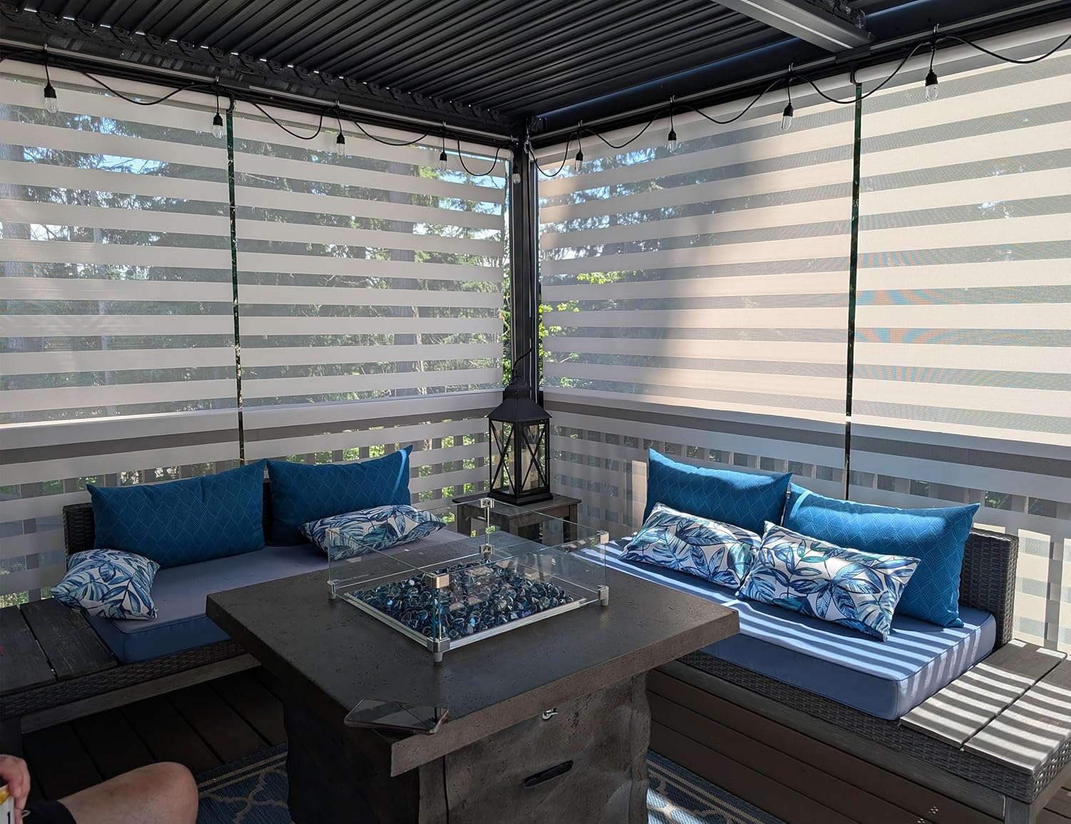 etezen - Pergola Bioclimatique 6x3,68m - aluminium, stores, lames orientables