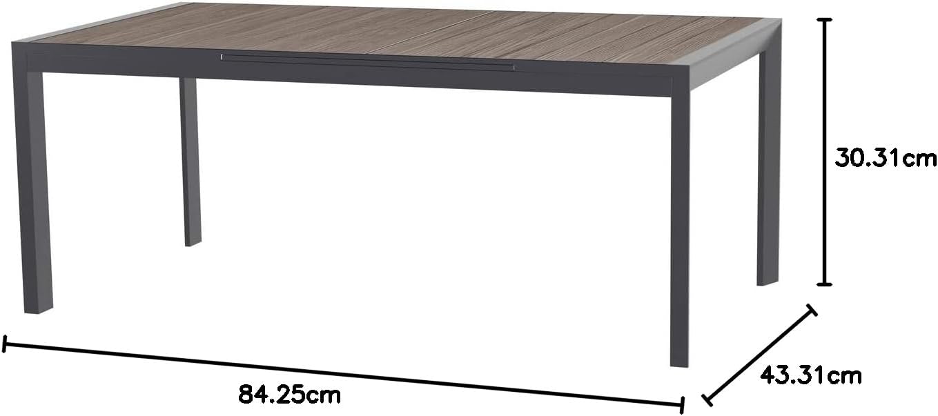 etezen - Evasion - 10 places - table aluminium extensible extérieur