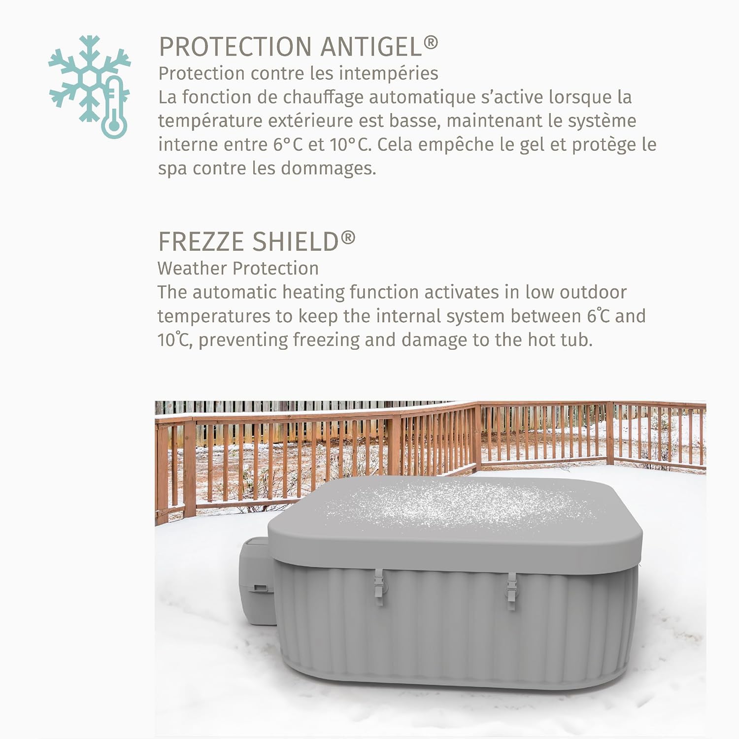 etezen - Spa Comfy 5p - 293x230x71cm - 10 hydrojets, WiFi