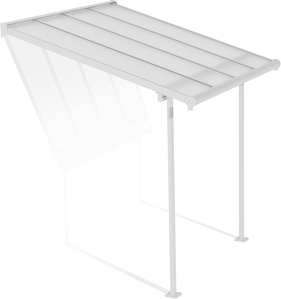 etezen - Sierra - 5 m² - aluminium & polycarbonate, terrasse, blanc